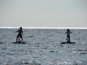 water bikes