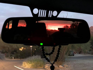 Sunset in Jeep